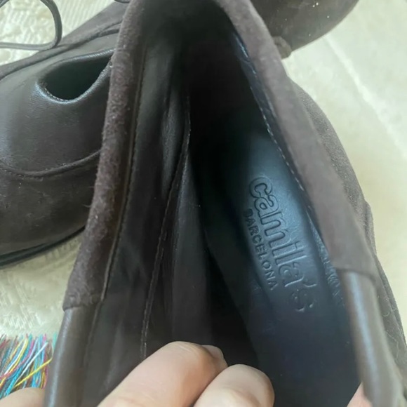 Brown leather Camila’s Barcelona high heels - Picture 3 of 6